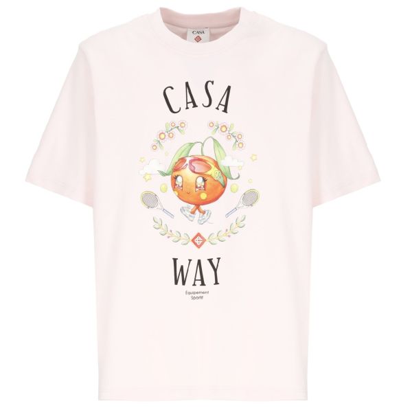 Casablanca Casa Way Orange Mascot T-shirt Roze