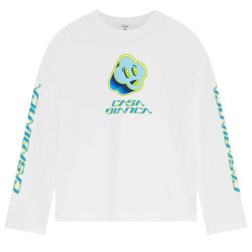 Casablanca CC Smile Future Longsleeve T-shirt Wit