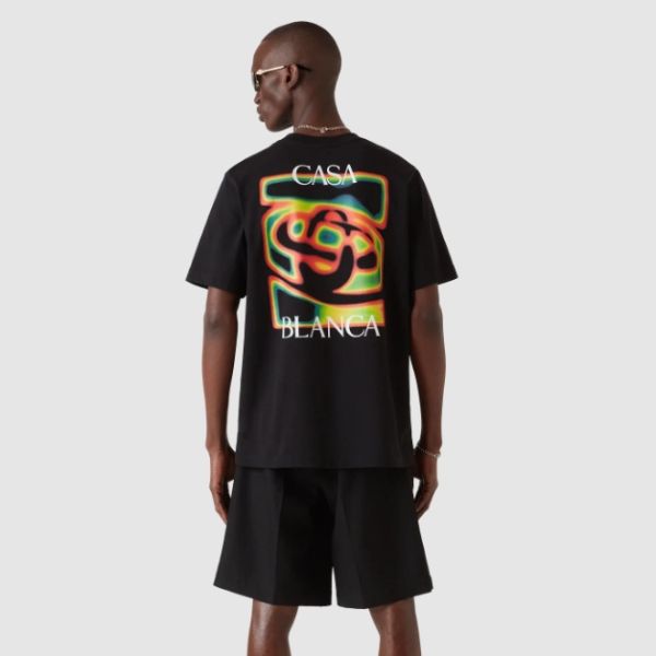 Casablanca Heat Map T-shirt Zwart
