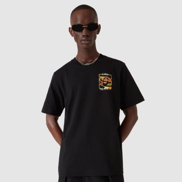 Casablanca Heat Map T-shirt Zwart