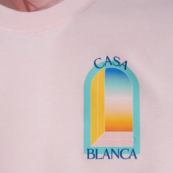 Casablanca L'Arc Colore T-shirt Roze