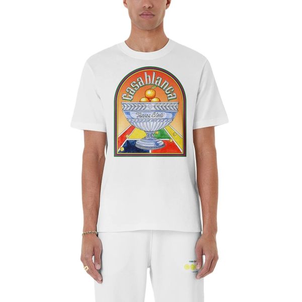 Casablanca Terrain D'Orange T-shirt Wit