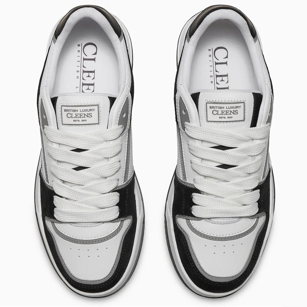 Cleens Lay Up Sneaker Zwart/Wit