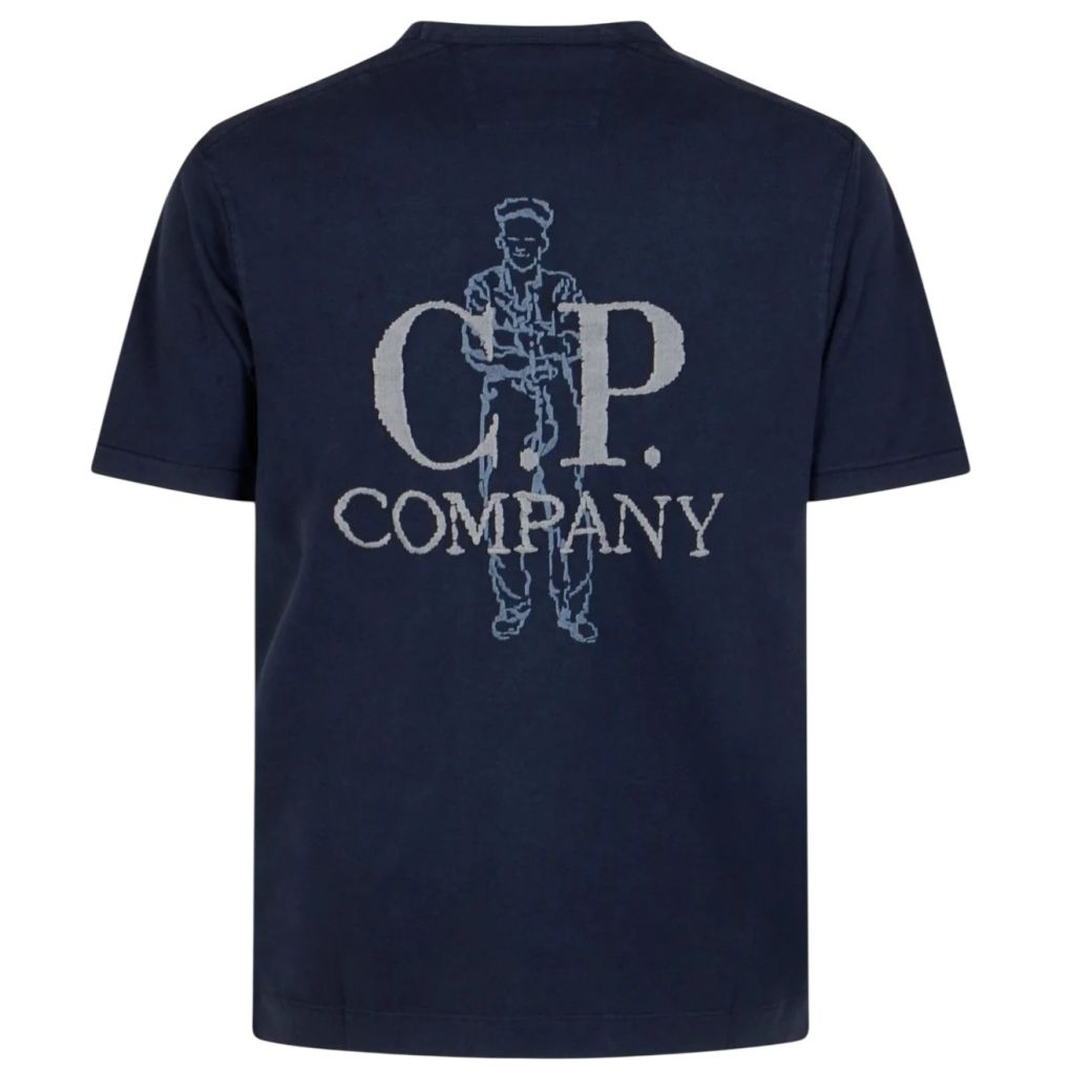 CP Company 1020 Embroidery T-shirt Navy