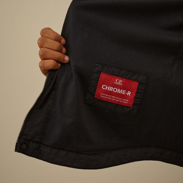 CP Company Chrome-R Lens Zipped Overshirt Navy