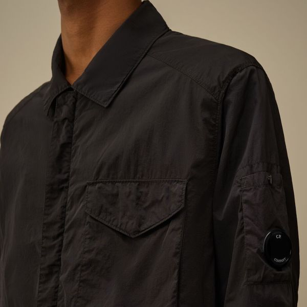 CP Company Chrome-R Lens Zipped Overshirt Navy