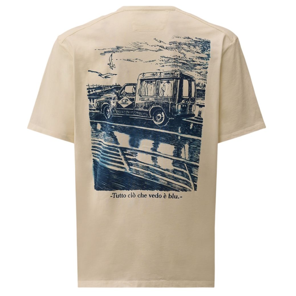 CP Company Compact Logo T-shirt Wit