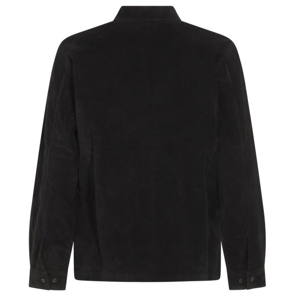 CP Company Corduroy Lens Button Overshirt Zwart