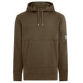 CP Company Diagonal Raised Fleece Lens Hoodie Donker Groen