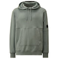 CP Company Diagonal Raised Fleece Lens Hoodie Licht Blauw
