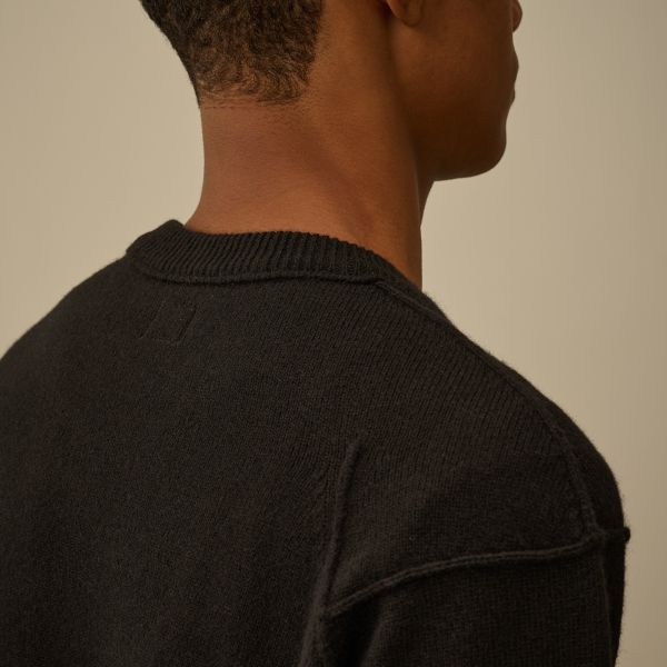 CP Company Lambswool GRS Knit Sweater Zwart