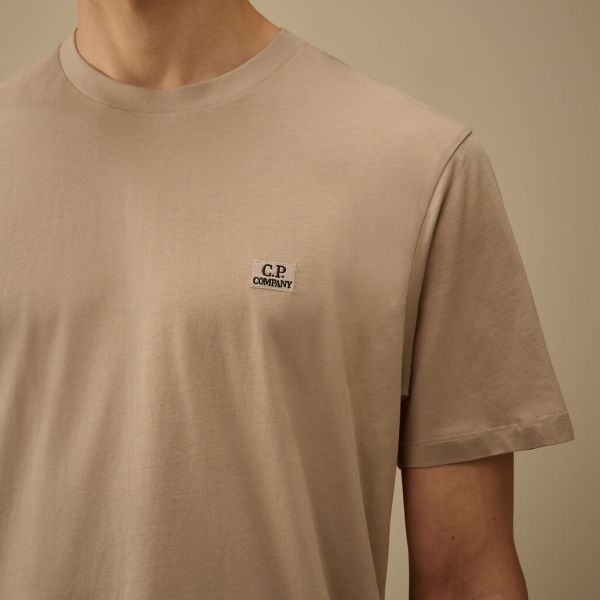 CP Company Logo Patch T-shirt Beige