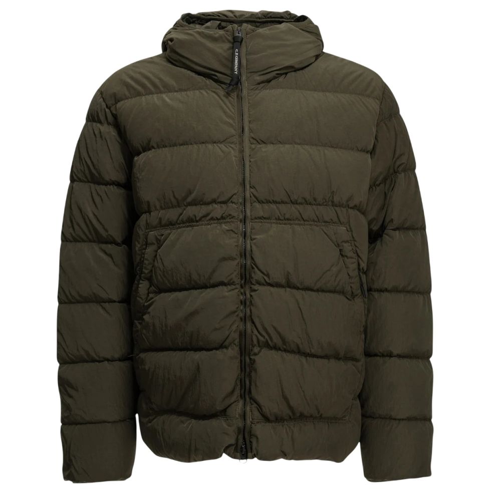 CP Company Chrome-R Goggle-Daunen-Puffer Dunkelgrün