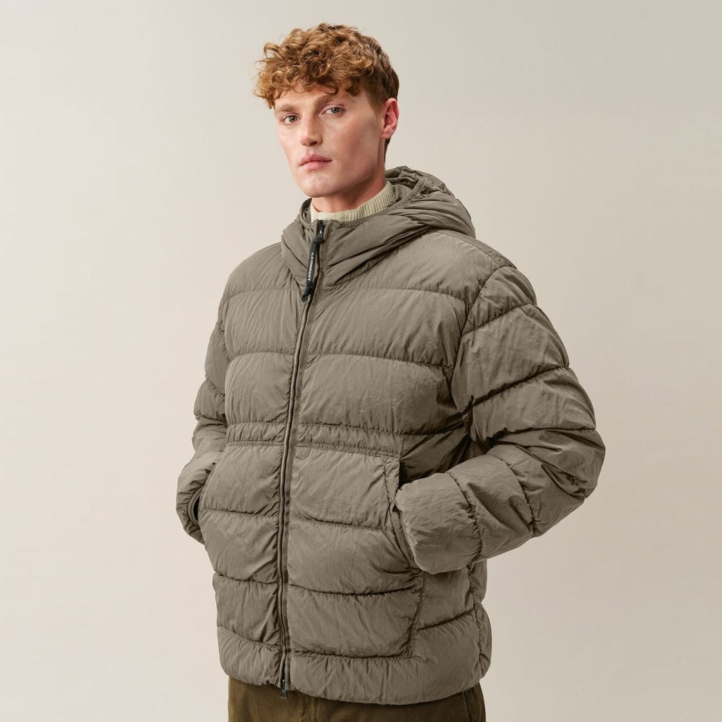 CP Company Chrome-R Goggle Down Puffer Grau