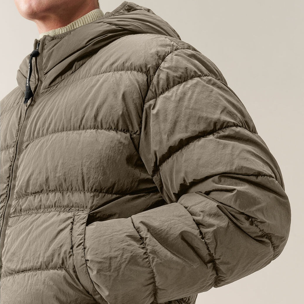 CP Company Chrome-R Goggle Down Puffer Grau