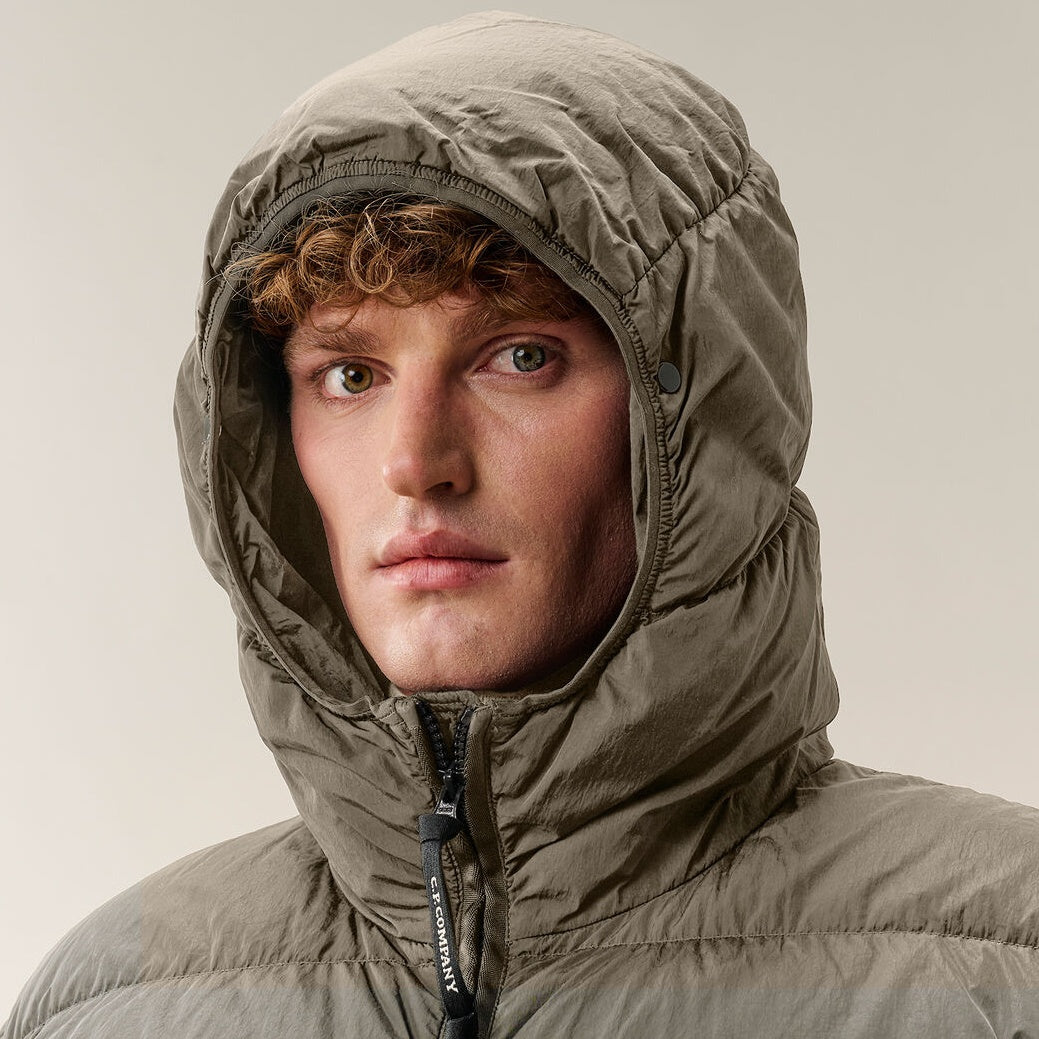 CP Company Chrome-R Goggle Down Puffer Grau