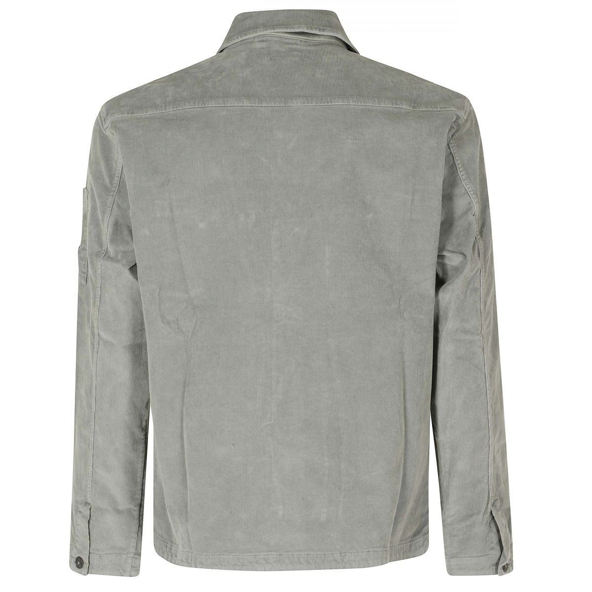 CP Company Corduroy Button Lens Überhemd Hellgrün