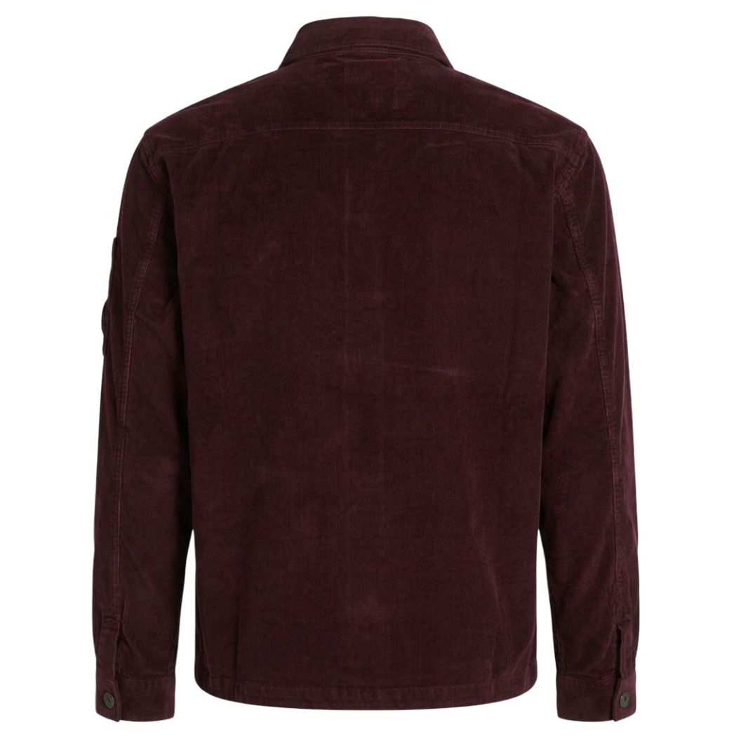 CP Company Corduroy Button Lens Überhemd Rot