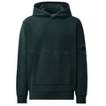 CP Company Diagonal Raised Fleece Lens Kapuzenpullover Dunkelgrün