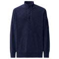 CP Company Lambswool GRS Half Button Lens Pullover Marine