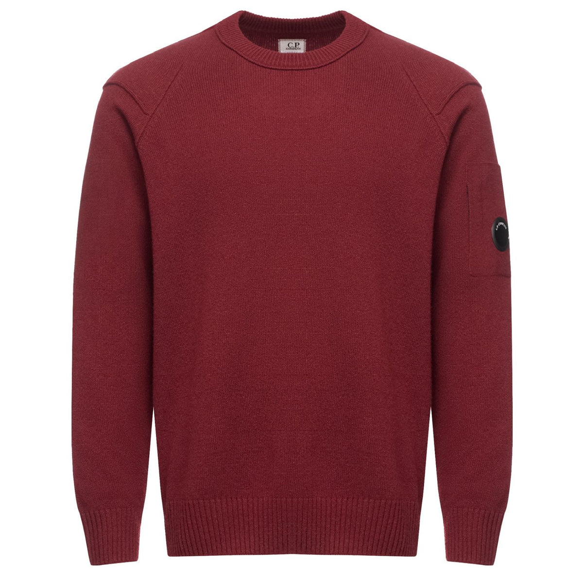 CP Company Lammwolle GRS-Strick Pullover Rot