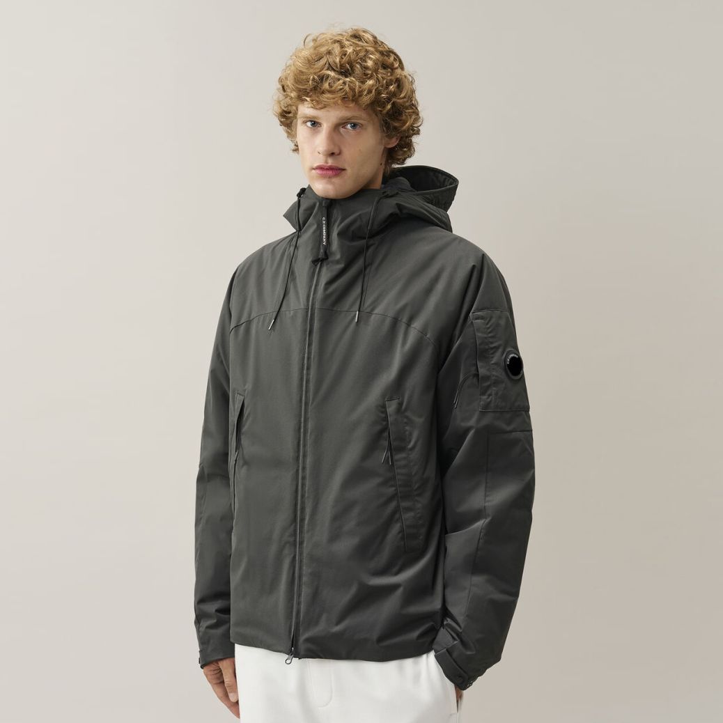 CP Company Pro-Tek Primaloft Silver Hooded Lens Jacke Anthrazit