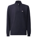 CP Company Stretch-Piqué Half-Zip Langarm-Poloshirt Marine