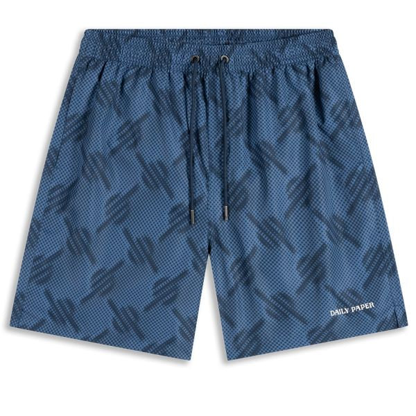Daily Paper Dotted Monogram Badehose Blau – Mezaldy