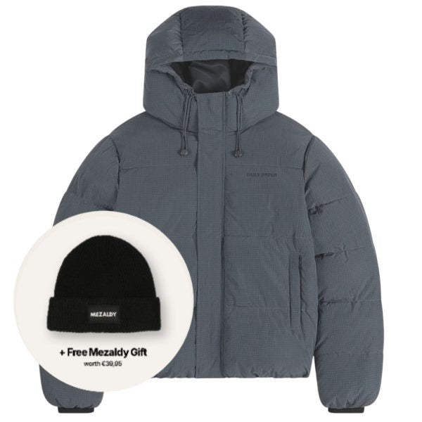 Daily Paper Ribstop-Pufferjacke Grau