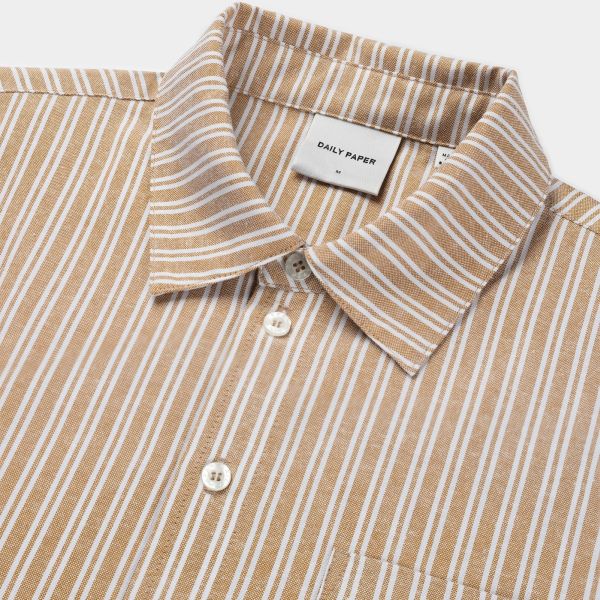 Daily Paper Stripe Overhemd Beige