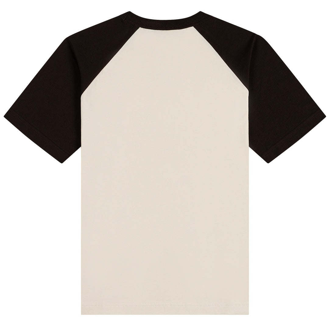 Daily Paper Contrast Raglan Sleeve T-shirt Offwhite/Braun
