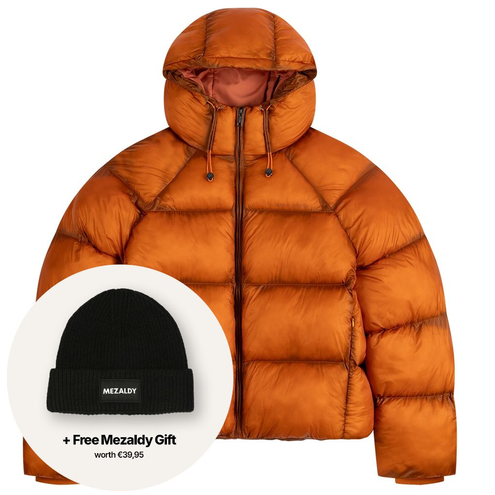 Daily Paper Raglan Sleeve Dias Puffer Orange