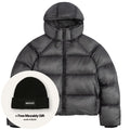 Daily Paper Raglan Sleeve Dias Puffer Schwarz