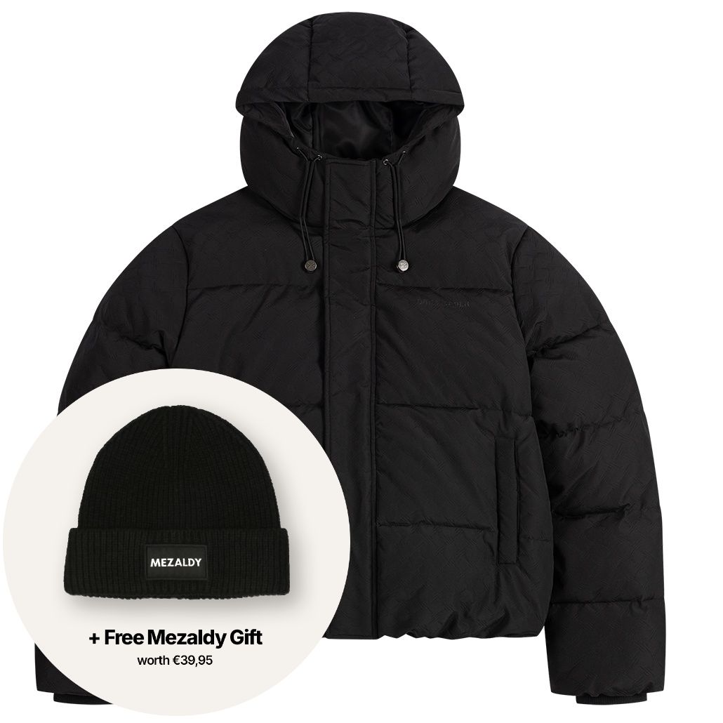 Daily Paper Sealed Monogram Puffer Schwarz
