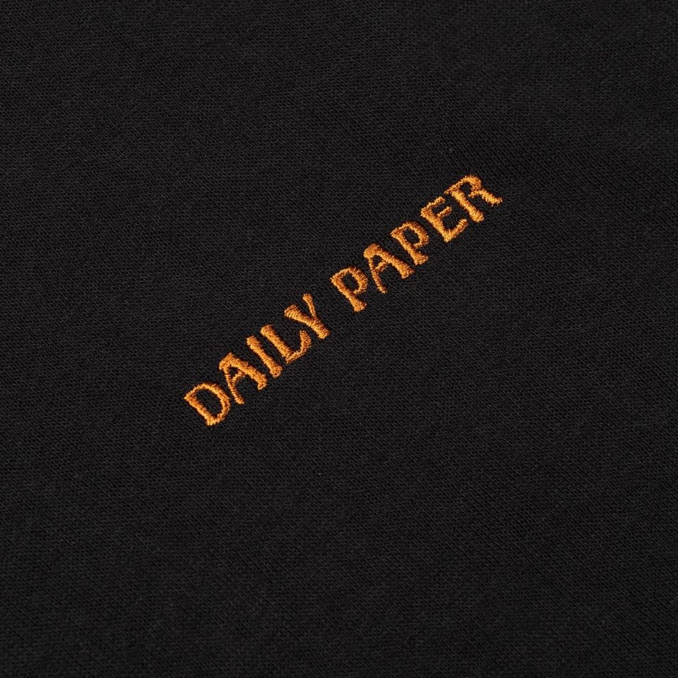 Daily Paper Slub-Longsleeve T-shirt Schwarz