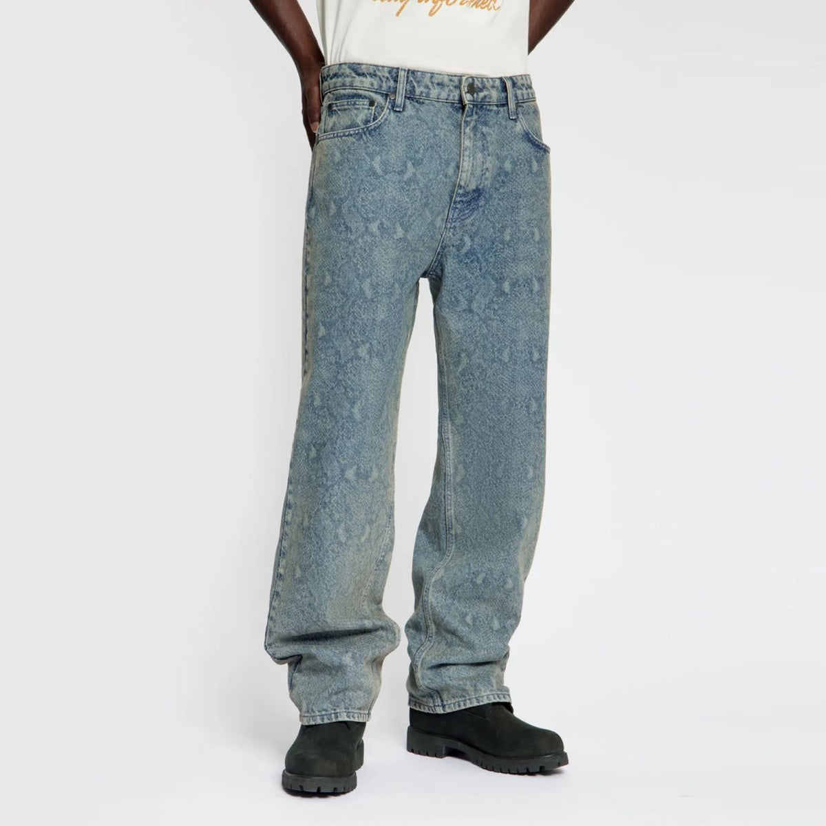 Daily Paper Snake Laser Amba Jeans Blau