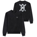 Daily Paper Textured Metallic Shield Pullover Schwarz