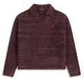 Daily Paper Textured V-Neck Knit Pullover Bordeaux