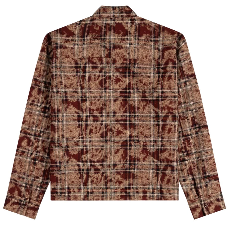 Daily Paper Washed Check Hemd Bordeaux
