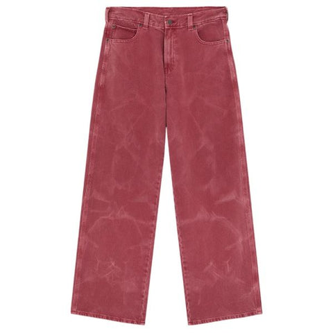 Dickies 958 Baggy Straight Work Jeans Rot
