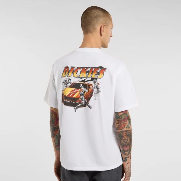 Dickies Nashport Pit Crew T-shirt Wit