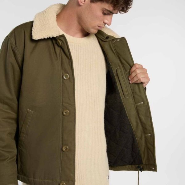 Dickies Sangrey Waxed Jack Donker Groen