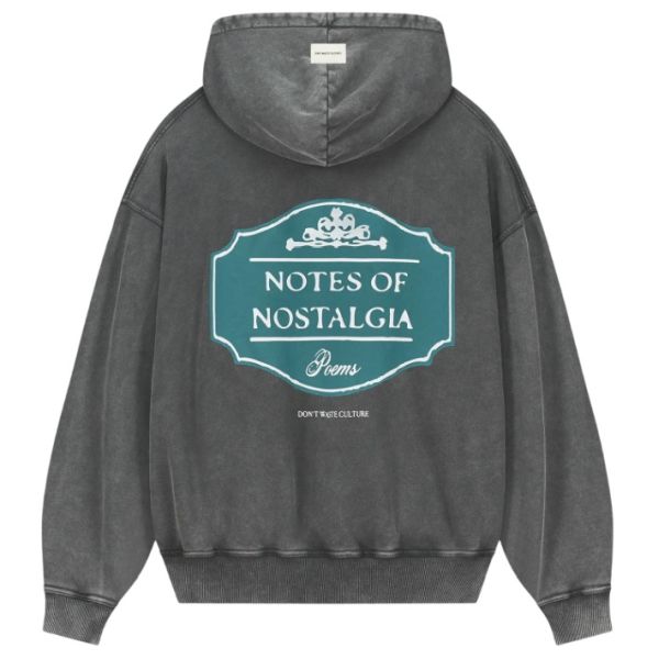 Don't Waste Culture Inola Hoodie Washed Zwart