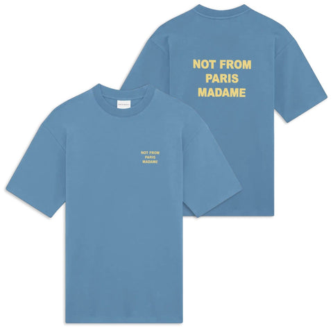 Drôle De Monsieur Slogan T-shirt Blau