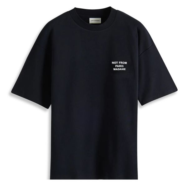 Drôle De Monsieur Slogan T-shirt Zwart