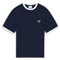 Drôle De Monsieur Contrasted Slogan T-shirt Marine