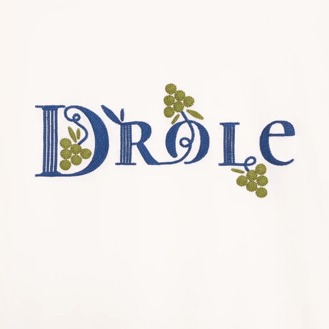 Drôle De Monsieur Drôle Heritage Langarm-T-shirt Offwhite