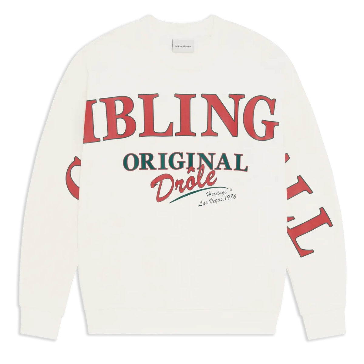 Drôle De Monsieur Gambling Hall Pullover Offwhite