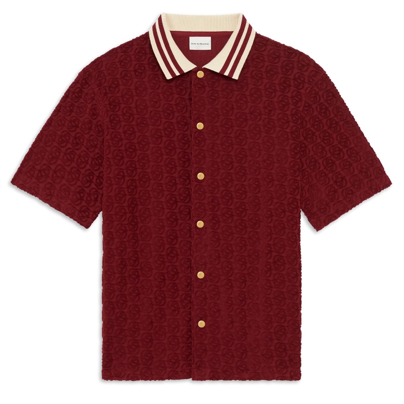 Drôle De Monsieur Monogram Hemd Bordeaux