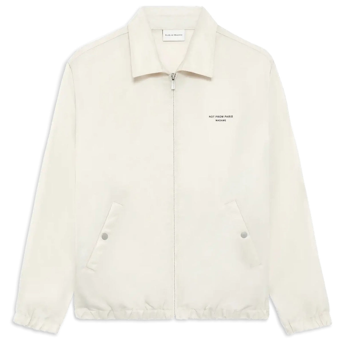 Drôle De Monsieur Nylon Slogan-Jacke Beige